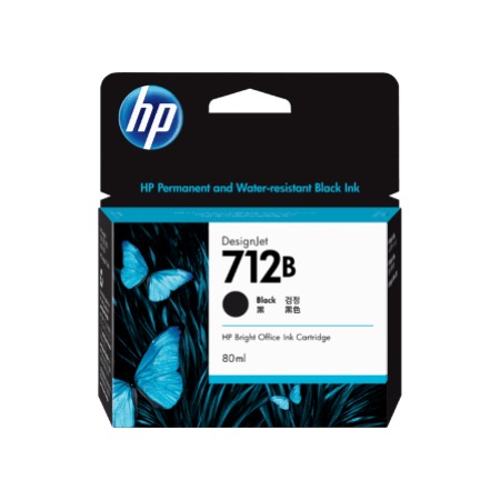 HP 712B 80ML BLACK INK CARTRIDGE 