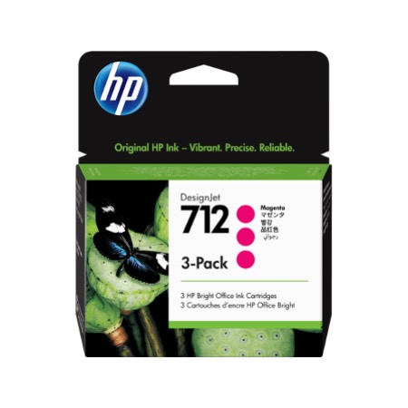 HP 712 MAGENTA INK CRTG 3-PACK 