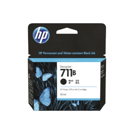 HP 711B 80-ML BLACK INK CARTRIDGE 