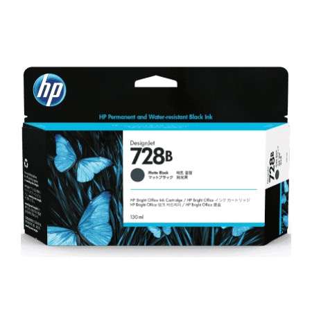 HP 728B 130-ML MATTE BLACK INK CARTRIDGE 