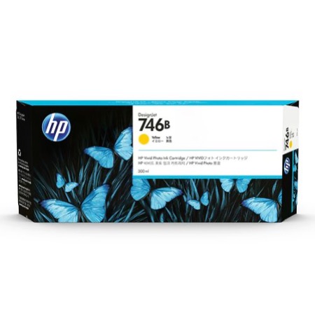 HP 746B 300ML YELLOW INK CARTRIDGE 