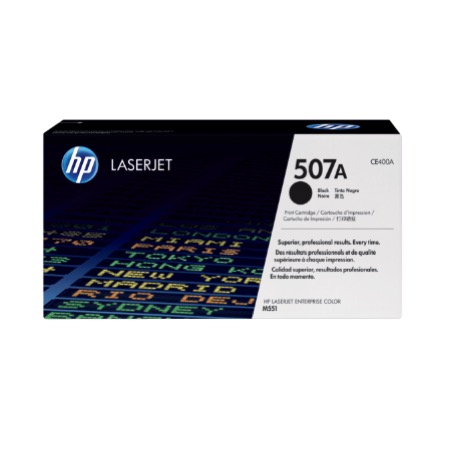 HP 507A BLACK LASERJET TONER CARTRIDGE 