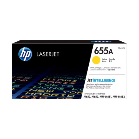HP 655A YELLOW LASERJET TONER CARTRIDGE 