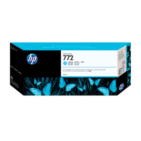 HP 772 LIGHT CYAN 300ML INK CARTRIDGE 