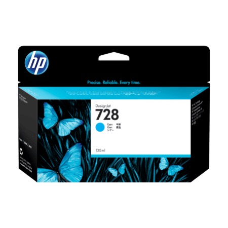 HP 728 130-ML CYAN INK CARTRIDGE 