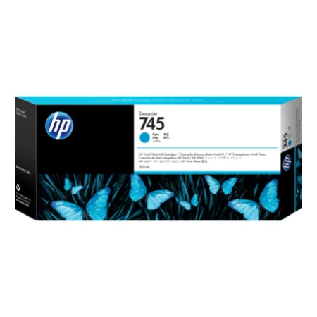HP 745 300-ML CYAN INK 