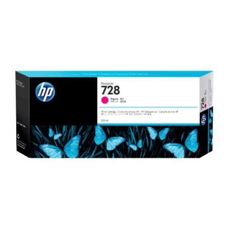 HP 728 300-ML MAGENTA INK CARTRIDGE 