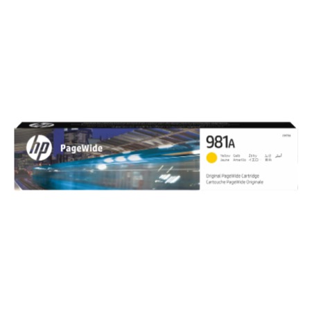 HP 981A YELLOW ORIGINAL PAGEWIDE CRTG 