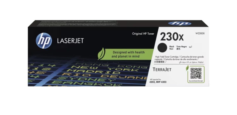 HP 230X BLACK ORIGINAL LASERJET TONER CA RTRIDGE