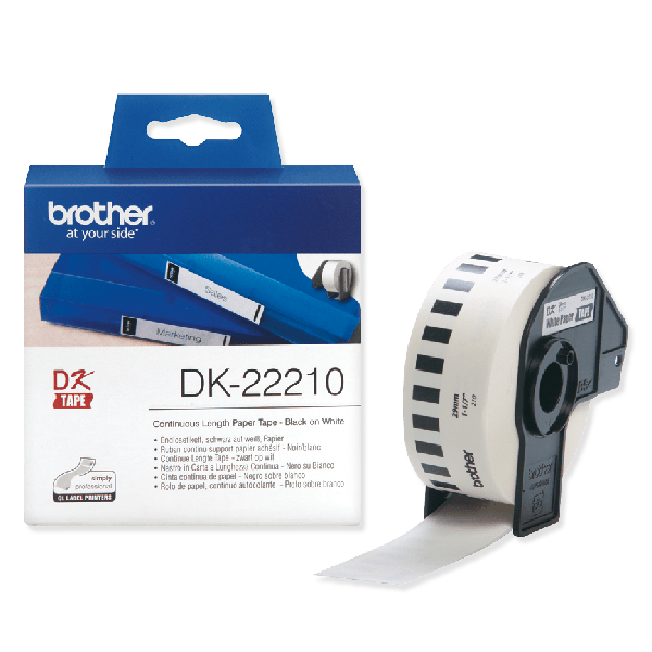 BROTHER 29X30.48 MM ADDRESS LABEL(WHITE/ BLACK)1000PCS.
