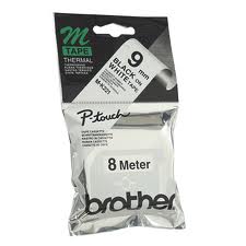 BROTHER M TAPE FOR PT-65TH 9MM (BLACK/ W HITE)