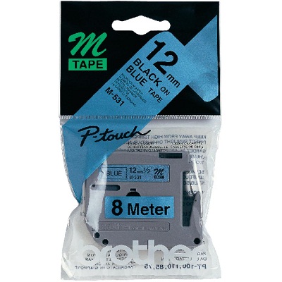 BROTHER?M TAPE FOR PT-65TH 12MM (BLACK/C YAN)