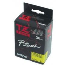BROTHER LAMINATED TAPE 36MM.FOR PT9200DX /9500PC     (BLACK/YELLOW)